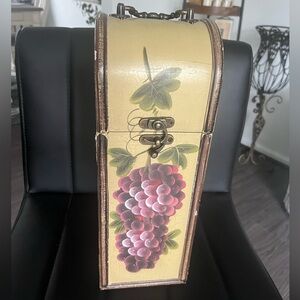Vintage Grapes Wine Box